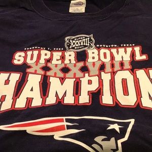 2004 Super Bowl XXXVIII CHAMPION PATRIOTS